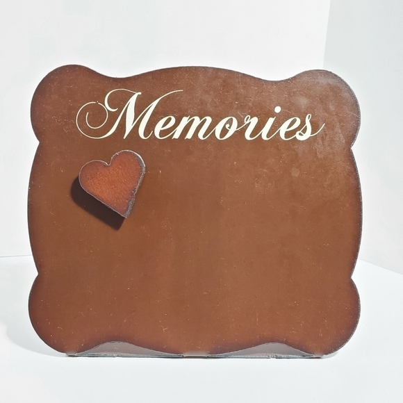 Magnetic Heart recipe picture note card holder Handmade Metal Memories - Picture 7 of 11